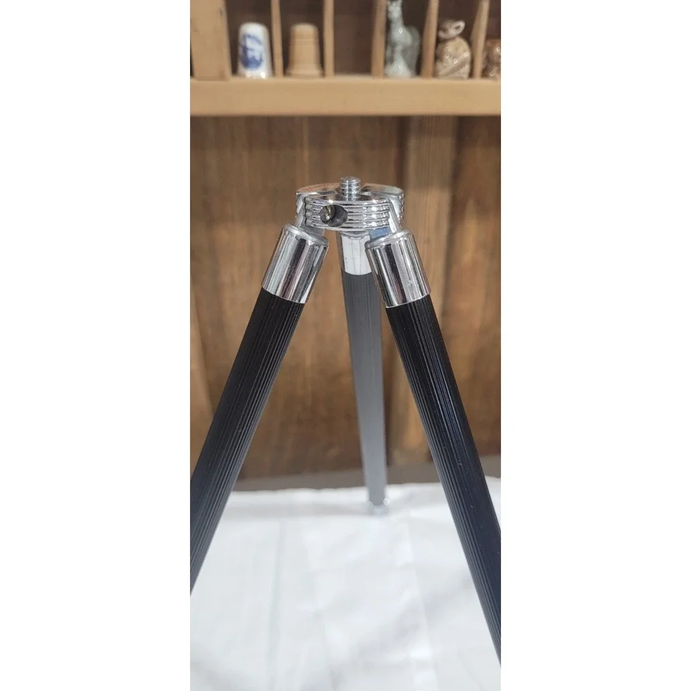 Rokuwa Minori Compact Metal Camera Tripod Pan Tilt w/ Case Box Extends to 44